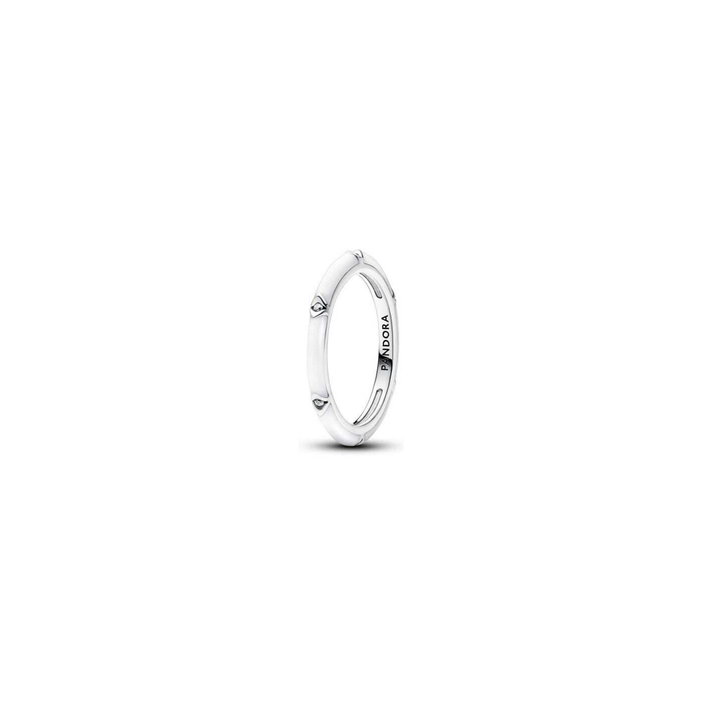 Bague Pandora en argent, résine et oxyde de zirconium, taille 54