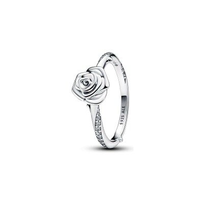 Bague Pandora Moments Rose en argent et oxydes de zirconium, taille 52