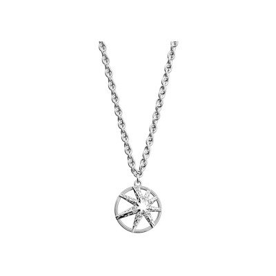 Collier Les Georgettes Flash en laiton finition argentée, 20 mm