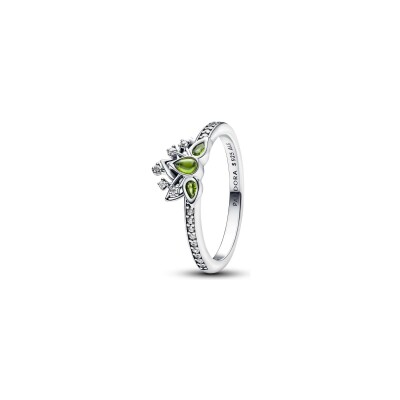 Bague Pandora Disney X Pandora diadème princesse Tiana en argent taille 54