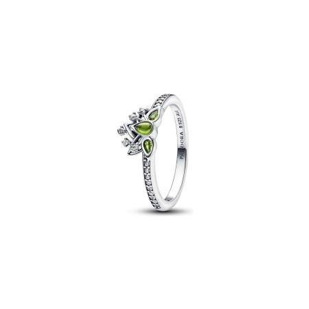 Bague Pandora Disney X Pandora diadème princesse Tiana en argent taille 56