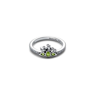 Bague Pandora Disney X Pandora diadème princesse Tiana en argent taille 54