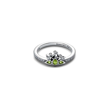 Bague Pandora Disney X Pandora diadème princesse Tiana en argent taille 56