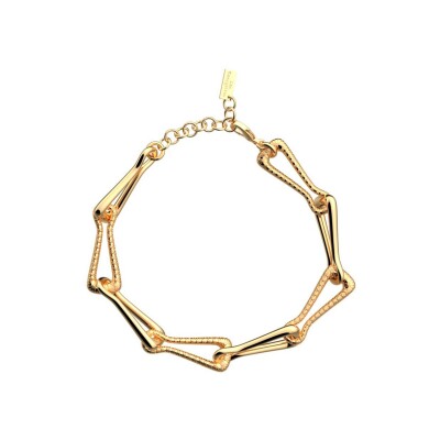 Bracelet Les Georgettes Afterwork en laiton finition dorée