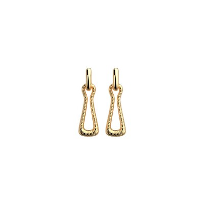 Boucles d'oreilles Les Georgettes Afterwork en laiton finition dorée
