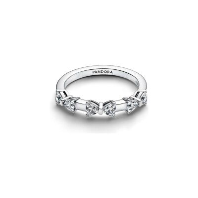 Bague Pandora Nœuds en argent et oxydes de zirconium, taille 52