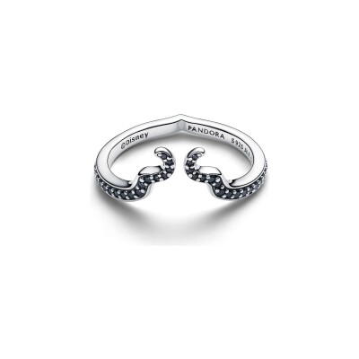 Bague Disney x Pandora Maléfique en argent et cristal, taille 50