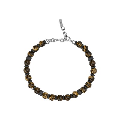 Bracelet Les Georgettes Homme Chris en acier finition argentée