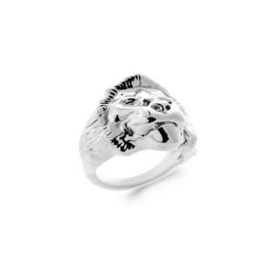 Bague en argent rhodié