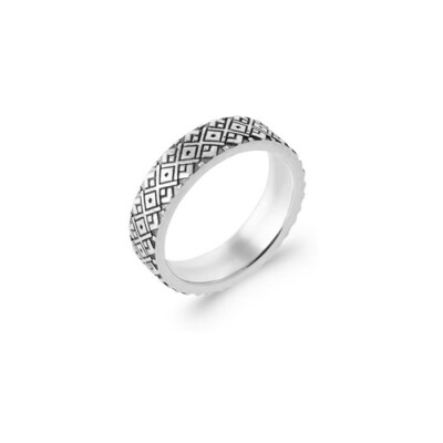 Bague en argent rhodié