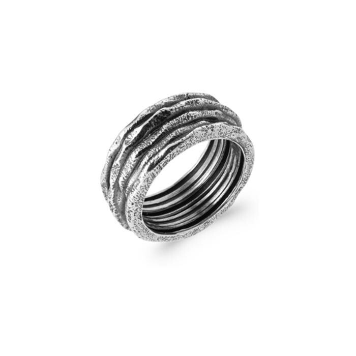 Bague en argent rhodié