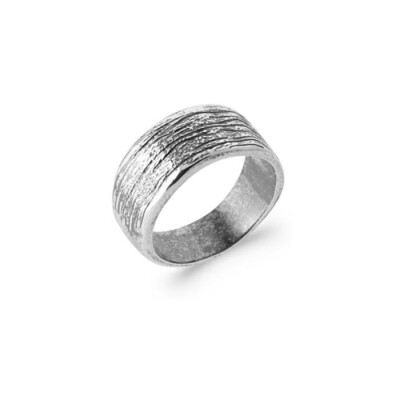 Bague en argent rhodié