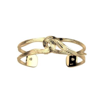 Bracelet manchette Harry Potter X Les Georgettes Présage en laiton finition dorée, 14 mm