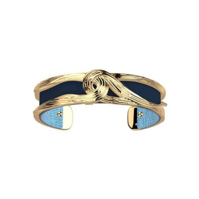 Bracelet manchette Harry Potter X Les Georgettes Présage en laiton finition dorée, 14 mm