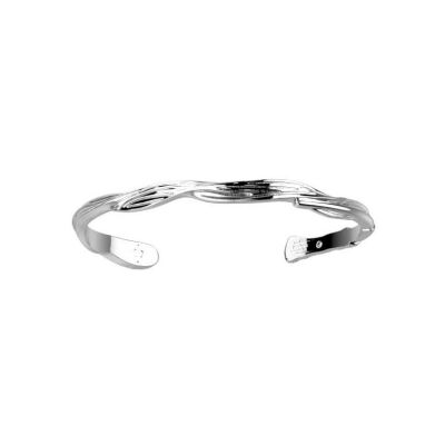 Bracelet jonc Harry Potter X Les Georgettes Présage en laiton finition argentée
