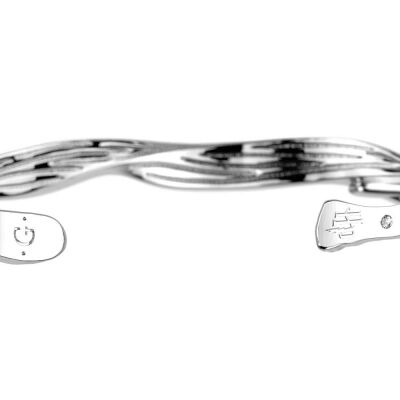 Bracelet jonc Harry Potter X Les Georgettes Présage en laiton finition argentée