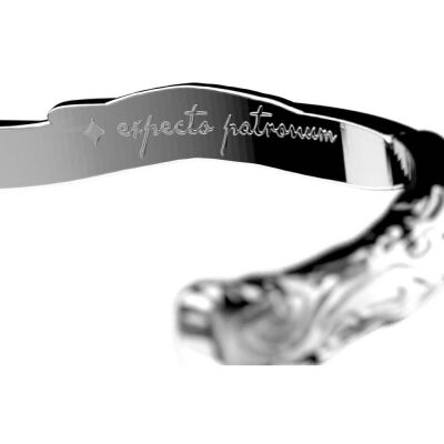 Bracelet jonc Harry Potter X Les Georgettes Présage en laiton finition argentée