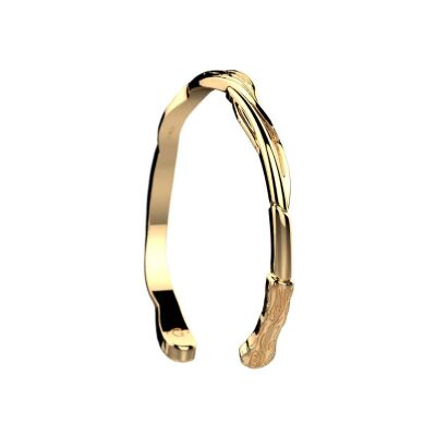 Bracelet jonc Harry Potter X Les Georgettes Présage en laiton finition dorée