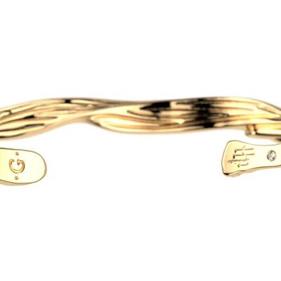 Bracelet jonc Harry Potter X Les Georgettes Présage en laiton finition dorée