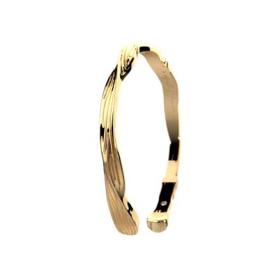 Bracelet jonc Harry Potter X Les Georgettes Présage en laiton finition dorée