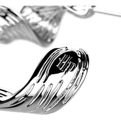 Boucles d'oreilles créoles Harry Potter X Les Georgettes Présage en laiton finition argentée