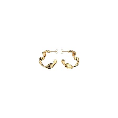 Boucles d'oreilles créoles Harry Potter X Les Georgettes Présage en laiton finition dorée