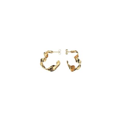 Boucles d'oreilles créoles Harry Potter X Les Georgettes Présage en laiton finition dorée