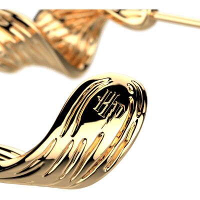 Boucles d'oreilles créoles Harry Potter X Les Georgettes Présage en laiton finition dorée