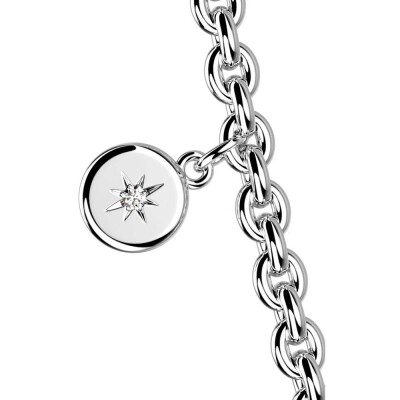 Collier Harry Potter X Les Georgettes Enchantement en laiton finition argentée, 20 mm
