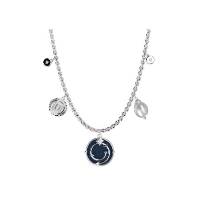 Collier Harry Potter X Les Georgettes Enchantement en laiton finition argentée, 20 mm