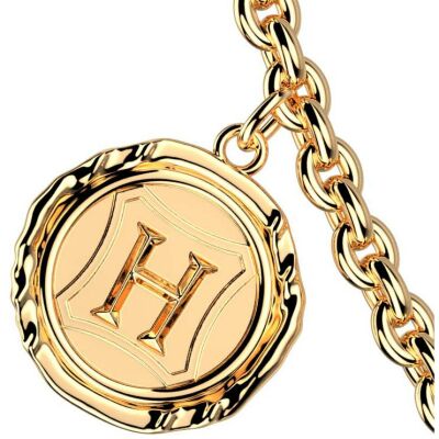 Collier Harry Potter X Les Georgettes Enchantement en laiton finition dorée, 20 mm