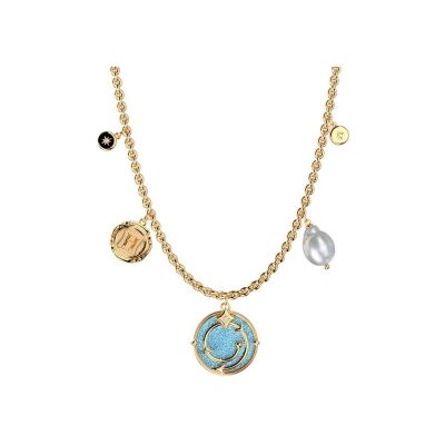 Collier Harry Potter X Les Georgettes Enchantement en laiton finition dorée, 20 mm