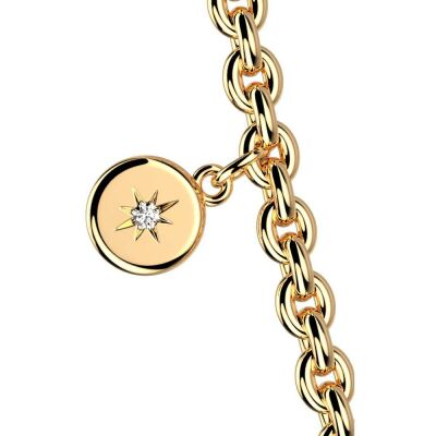 Collier Harry Potter X Les Georgettes Enchantement en laiton finition dorée, 20 mm