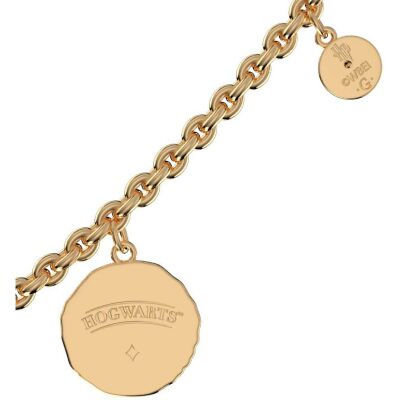 Collier Harry Potter X Les Georgettes Enchantement en laiton finition dorée, 20 mm
