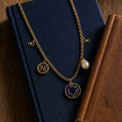 Collier Harry Potter X Les Georgettes Enchantement en laiton finition dorée, 20 mm