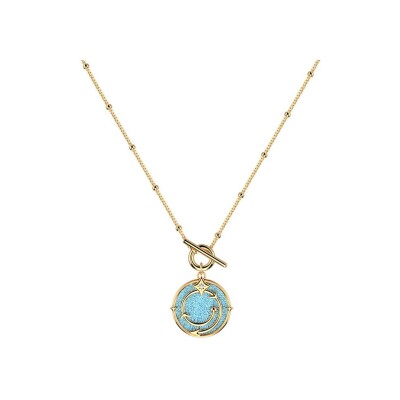 Collier Harry Potter X Les Georgettes Enchantement en laiton finition dorée, 20 mm