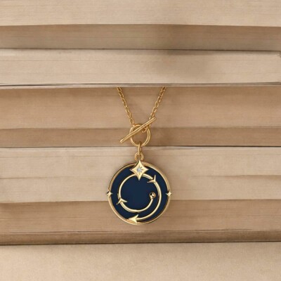 Collier Harry Potter X Les Georgettes Enchantement en laiton finition dorée, 20 mm