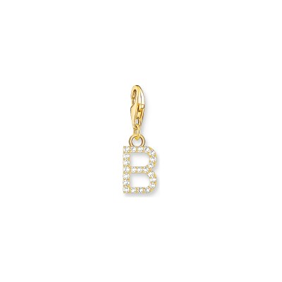 Pendentif Thomas Sabo Charm Club en argent, plaqué or et oxyde de zirconium