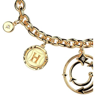 Bracelet Harry Potter X Les Georgettes Enchantement en laiton finition dorée, 20 mm