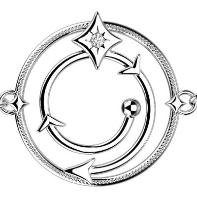 Bracelet Harry Potter X Les Georgettes Enchantement en laiton finition argentée, 20 mm