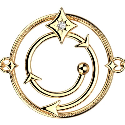 Bracelet Harry Potter X Les Georgettes Enchantement en laiton finition dorée, 20 mm