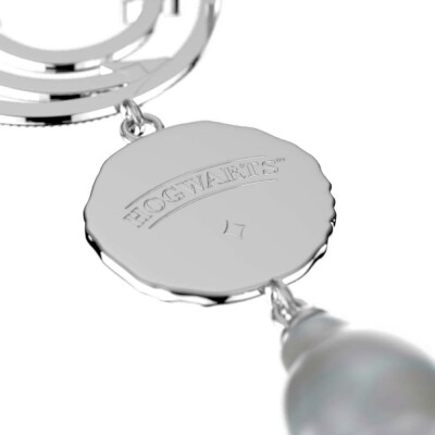 Boucles d'oreilles pendantes Harry Potter X Les Georgettes Enchantement en laiton finition argentée, 20 mm