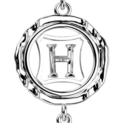 Boucles d'oreilles pendantes Harry Potter X Les Georgettes Enchantement en laiton finition argentée, 20 mm