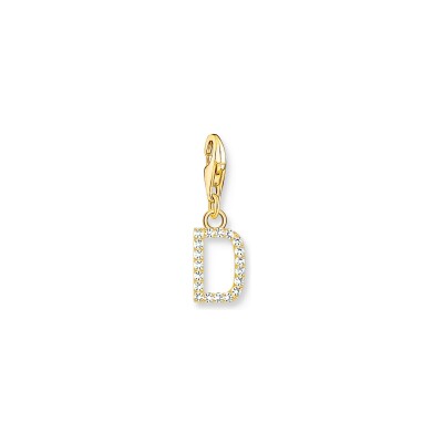 Pendentif Thomas Sabo Charm Club en argent, plaqué or et oxyde de zirconium