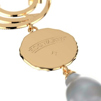 Boucles d'oreilles pendantes Harry Potter X Les Georgettes Enchantement en laiton finition dorée, 20 mm