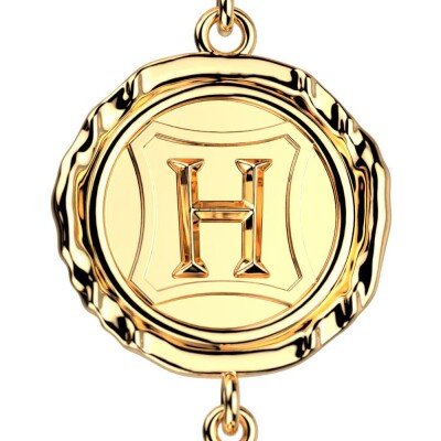 Boucles d'oreilles pendantes Harry Potter X Les Georgettes Enchantement en laiton finition dorée, 20 mm