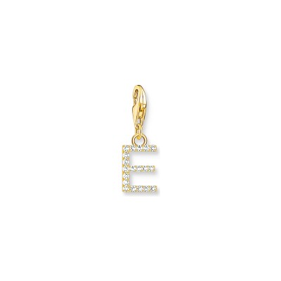 Pendentif Thomas Sabo Charm Club en argent, plaqué or et oxyde de zirconium