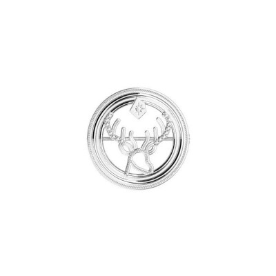 Broche Harry Potter X Les Georgettes Patronus Cerf en laiton finition argentée, 20 mm