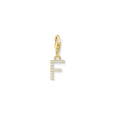 Pendentif Thomas Sabo Charm Club en argent, plaqué or et oxyde de zirconium