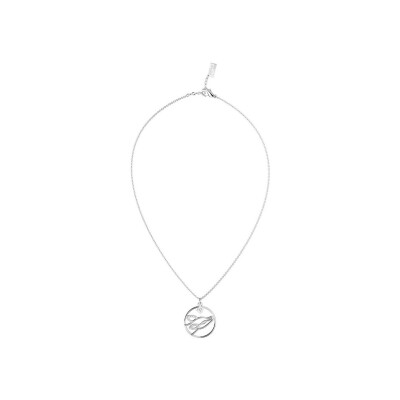 Collier Harry Potter X Les Georgettes Patronus Biche en laiton finition argentée, 20 mm